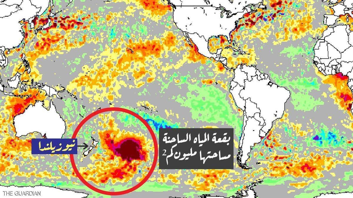 مساحتها مليون كيلومتر.. بقعة مياه ساخنة تحيّر العلماء