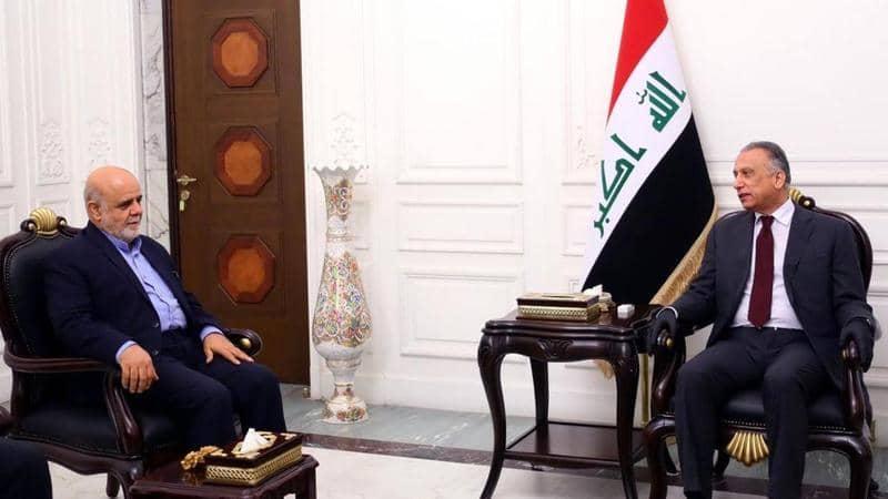 الكاظمي خلال استقباله سفير إيران: لسنا ساحة لتصفية الحسابات