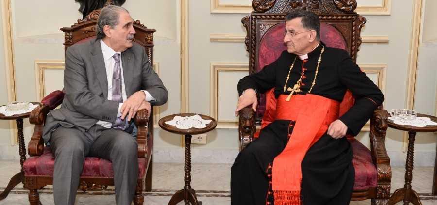 جريصاتي من بكركي: الراعي ورئاسة الجمهورية على خط متوازن في موضوع خلاص لبنان
