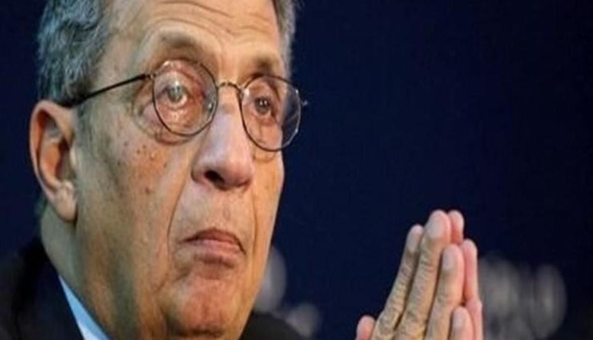 إصابة عمرو موسى بفيروس كورونا