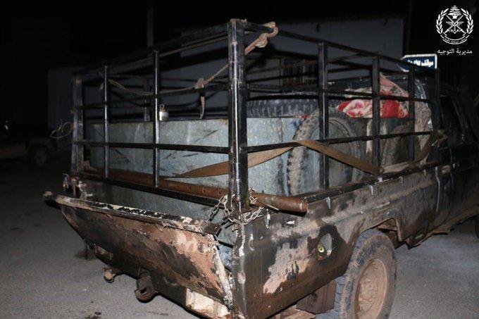 الجيش يضبط شاحنة محمّلة بالمازوت قبيل تهريبها إلى سوريا