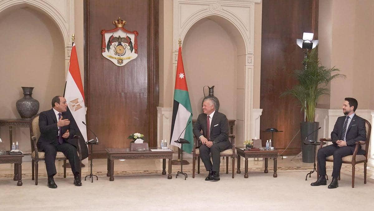 السيسي والملك عبد الله يؤكدان عمق علاقات مصر والأردن
