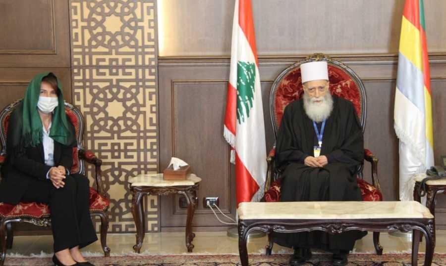 شيخ العقل استقبل غريو ونوه بجهود فرنسا لاخراج لبنان من أزماته