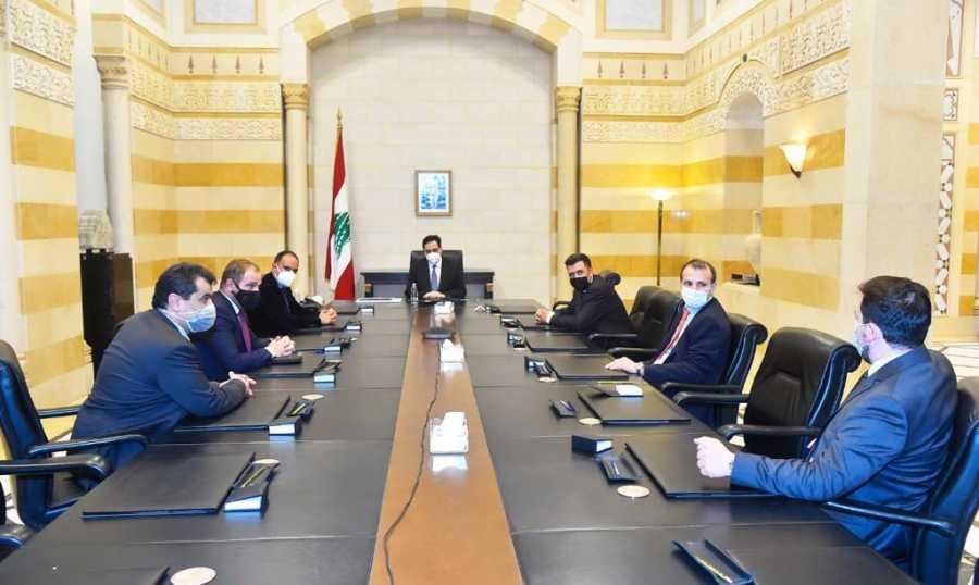 دياب تراس اجتماعا وزرايا تناول ترشيد الدعم واستقبل وفدا من ايدال
