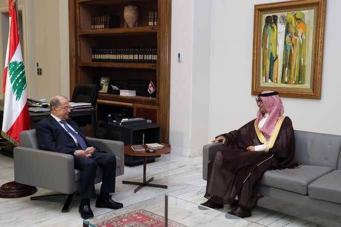 سفيرا السعودية وفرنسا في بعبدا.. عون: متمسكون بالمبادرة الفرنسية بخاري: لضرورة الاسراع بتأليف حكومة قادرة وتغليب المصلحة الوطنية