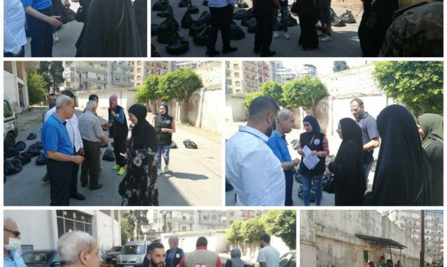خير يشرف على توزيع حصص غذائية في طرابلس والمنية