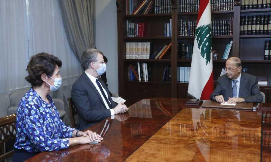 دوريل يواصل جولته على المسؤولين: أسرعوا في التشكيل.. عون: آمل ان يحمل لقاء اليوم مع الحريري مؤشرات إيجابية
