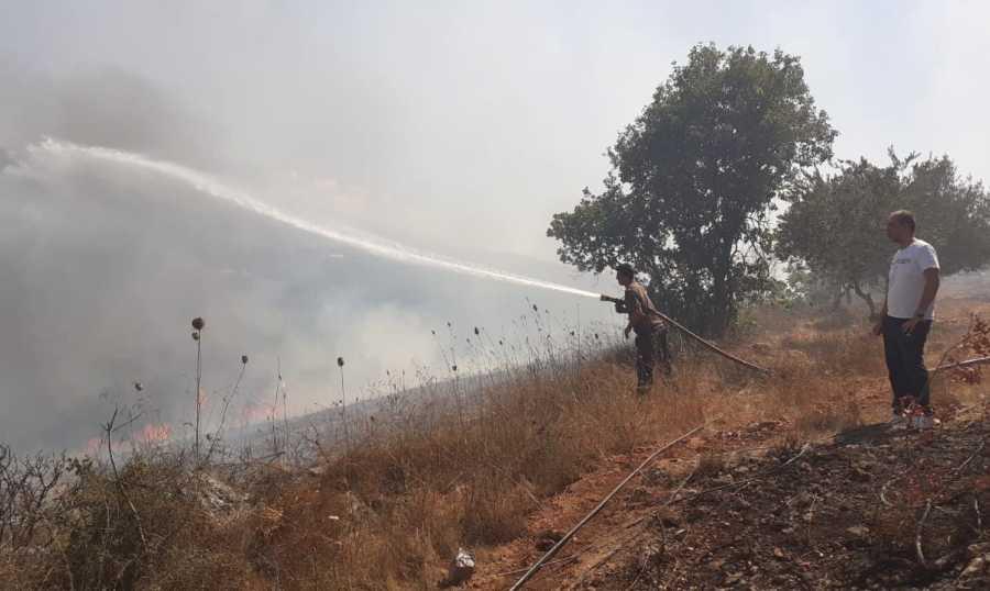حريقان في القبيات وبينو