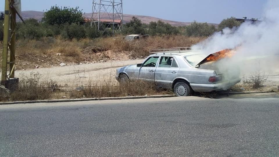 في الضنية... انفجار قارورة غاز واندلاع حريق داخل صندوق سيارة