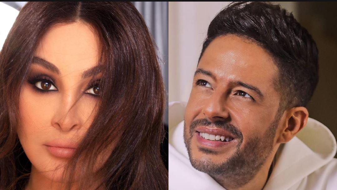 غزل متبادل بين حماقي وإليسا... "هي إدماني"