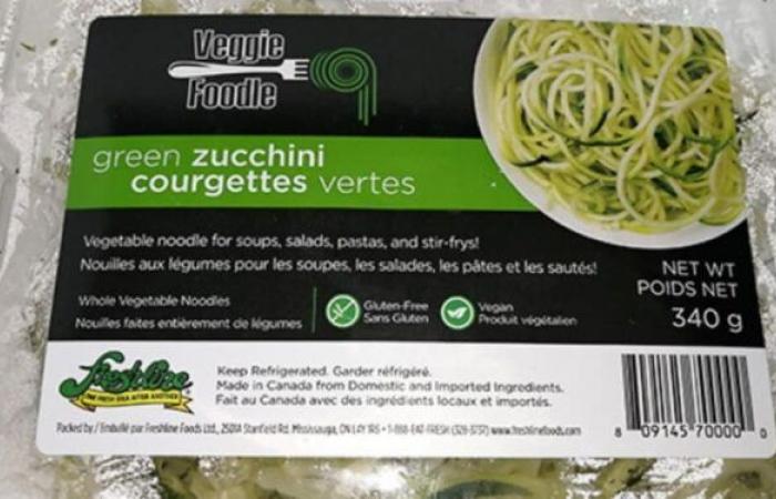 سحب منتجات المعكرونة سريعة التحضير Zucchini من الأسواق الكندية بسبب تلوثها بالليستيريا