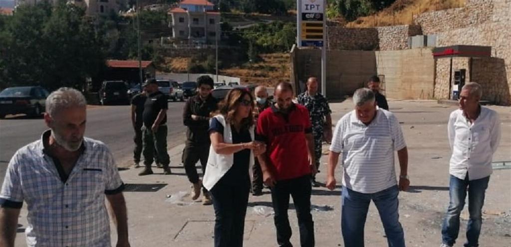 قائمقام بشري تفقّدت محطة الشدراوي بعد احتراقها... "التحقيق جار لمعرفة الأسباب"