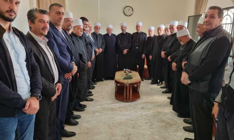  الشيخ سامي أبي المنى زار خلوة بعذران والتقى حديفة ووفدا من حزب التوحيد