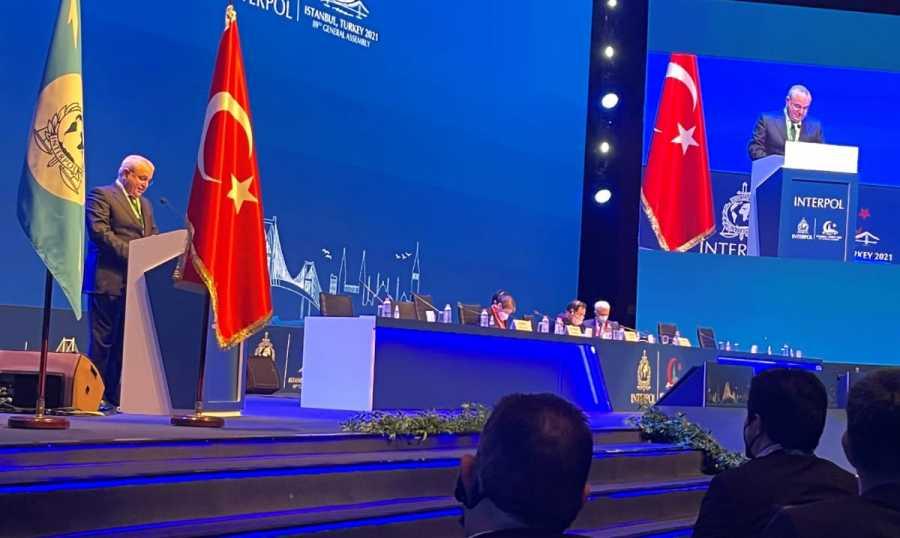 المر في مؤتمر الانتربول: لدعم لبنان وتجنيبه الفوضى واللااستقرار