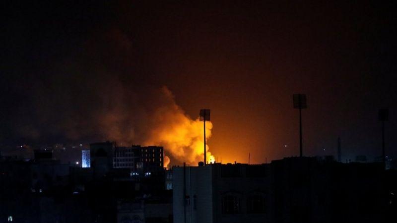 الحرب في اليمن: غارات جوية سعودية على أهداف في صنعاء