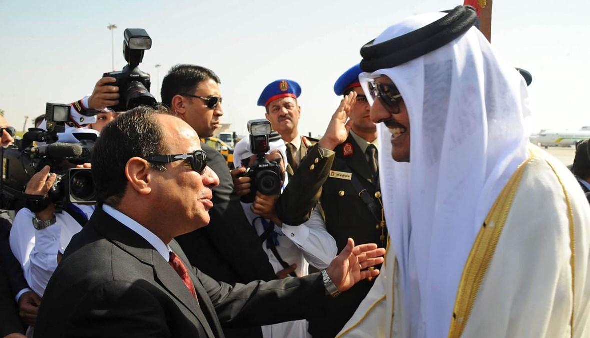 السيسي يوجّه رسالة إلى أمير قطر