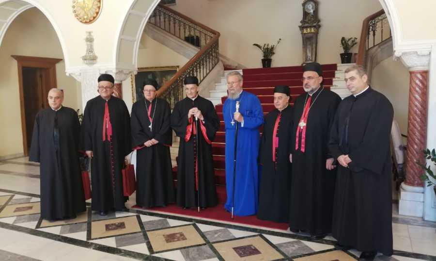 الراعي في زيارة الى رئيس اساقفة قبرص: المشكلة في لبنان سياسية والحل ليس بين ايدينا
