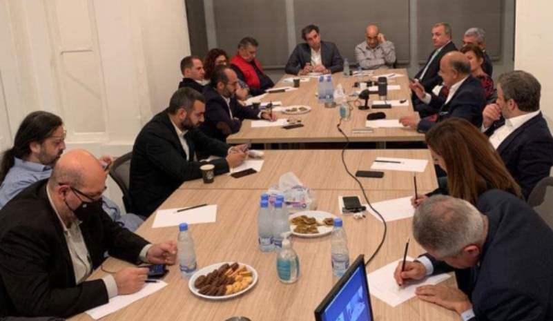 وفد كتائبي رفيع زار ائتلاف "أمام" بحضور أركان من جبهة المعارضة اللبنانية