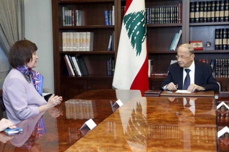فرونتسكا في بعبدا والسراي: نتطلع لتطبيق الـ 1701 عون: اتصالات لعودة مجلس الوزراء والانتخابات ستجري