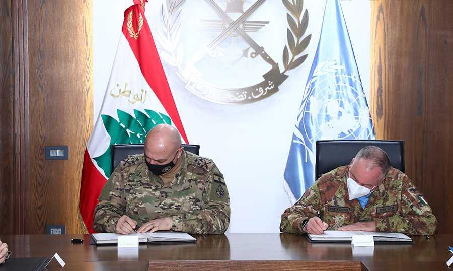 قائد الجيش وقع ودل كول على قرار تقديم المساعدات للجيش في جنوب الليطاني