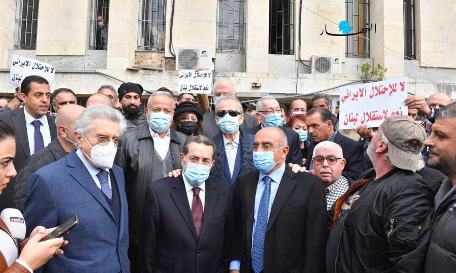 تأجيل الجلسة بسبب الاضراب.. سعيد من قصر العدل مُحاطا "بالسياديين": نخشى حصول حدث امني