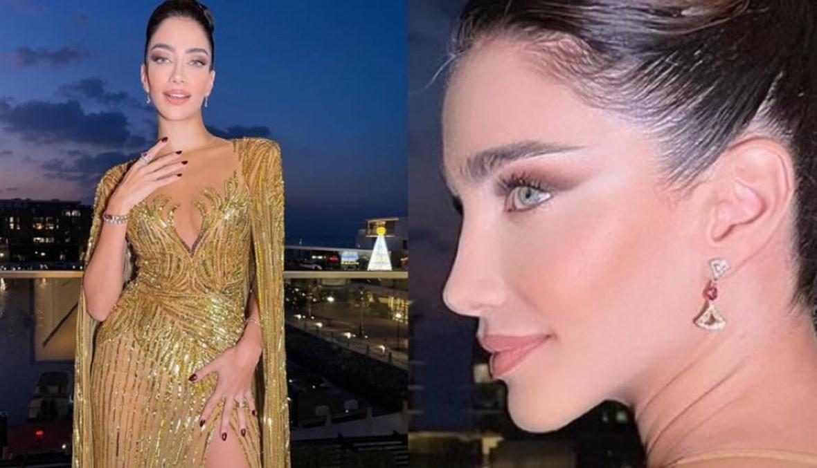 جيسيكا قهواتي بإطلالات ملهمة بين الذهبي والفضّي والأسود