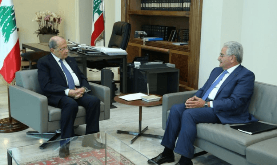 الرئيس عون عرض مع سليم للاجراءات الأمنية خلال الأعياد واطلع من الحجار على تحضيرات البطاقة التمويلية