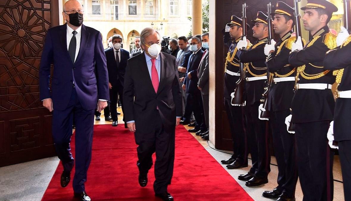 غوتيريش: آن الأوان لزعماء لبنان أن يتحدوا