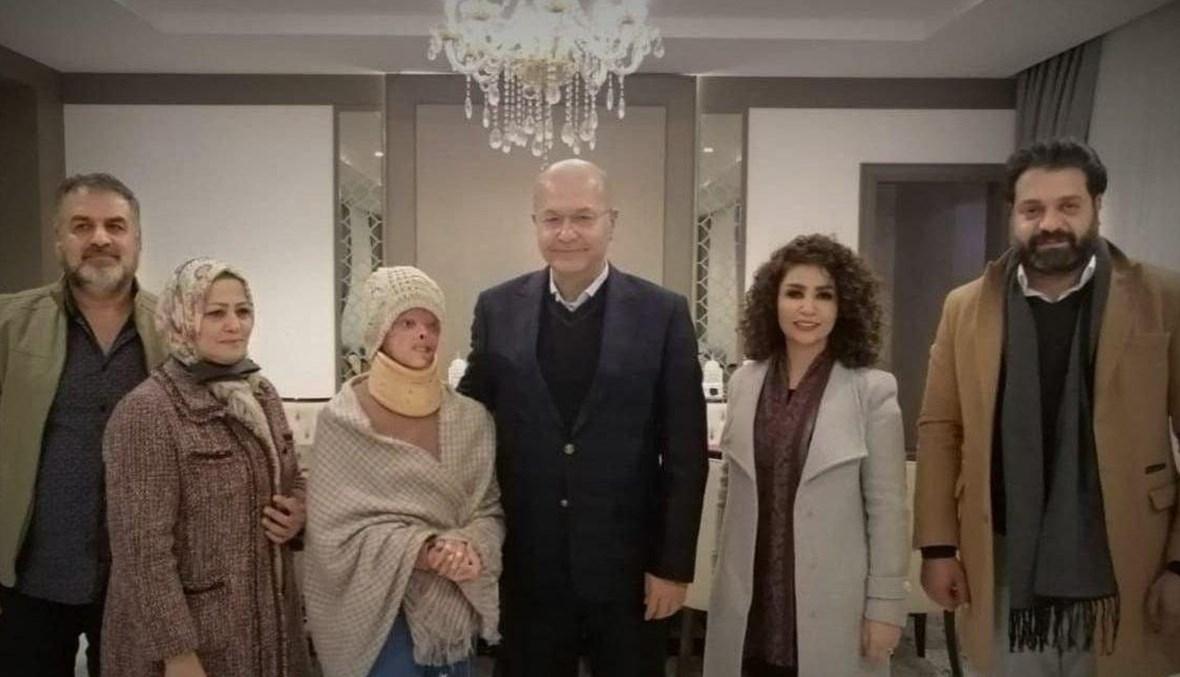 الرّئيس العراقي في منزل الأميرة مريم متضامناً