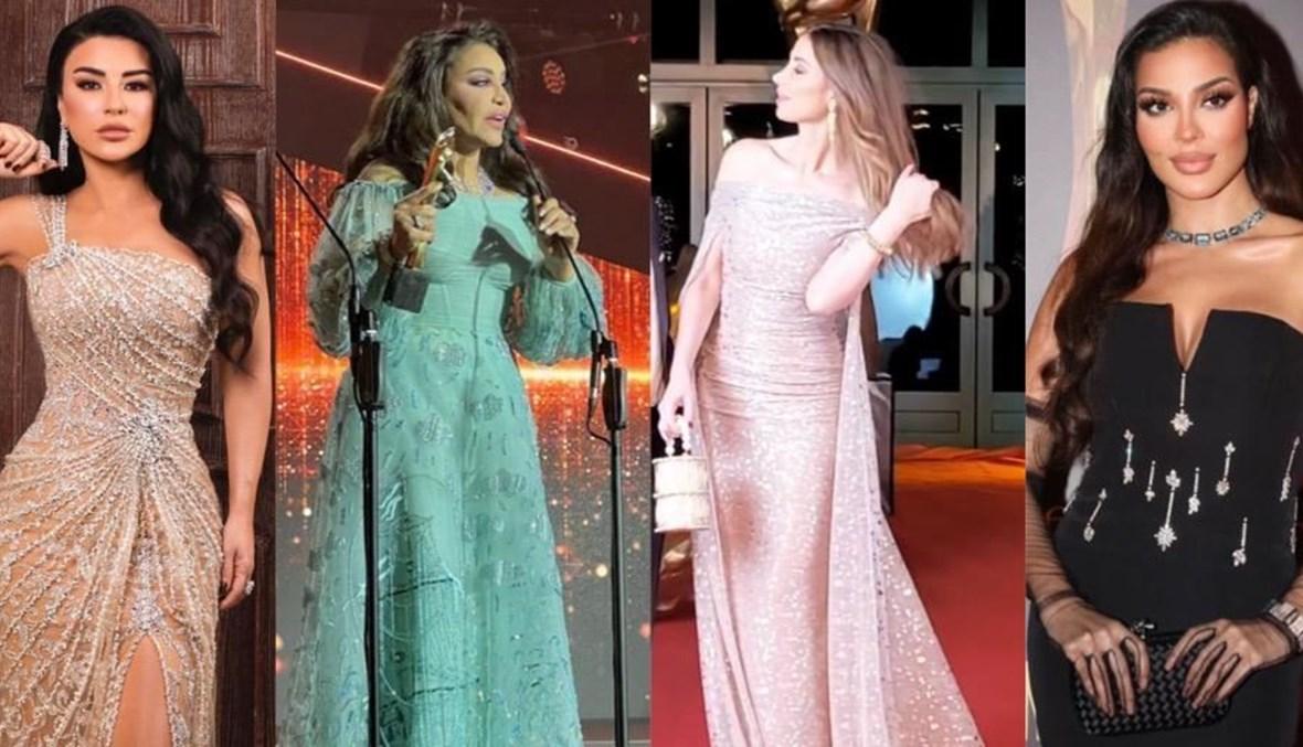 جميلات الشهرة في العالم العربي بأبهى التصاميم الراقية في حفل توزيع جوائز "موريكس دور"