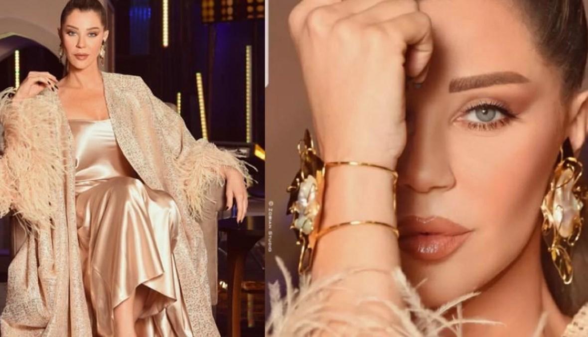 كارلا حدّاد مشرقة بالذّهبي وأكثر تألّقاً من أيّ يومٍ مضى
