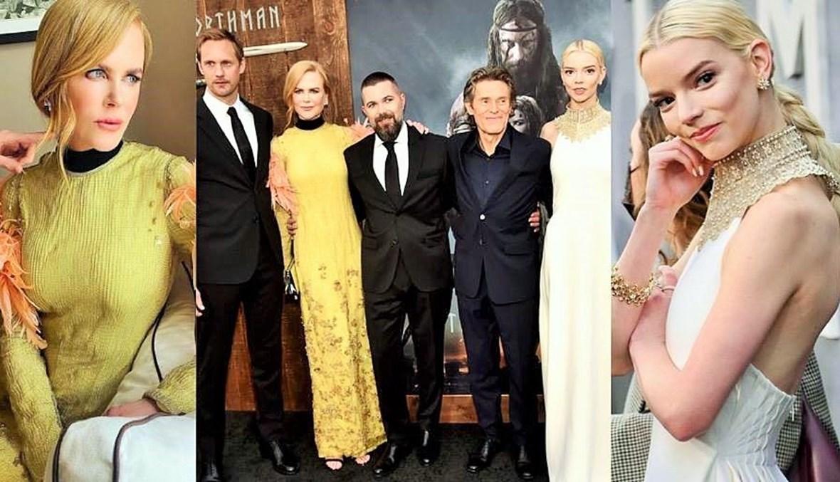إطلالتان مبهرتان لنجمتي فيلم The Northman في العرض الافتتاحي في لوس أنجلس