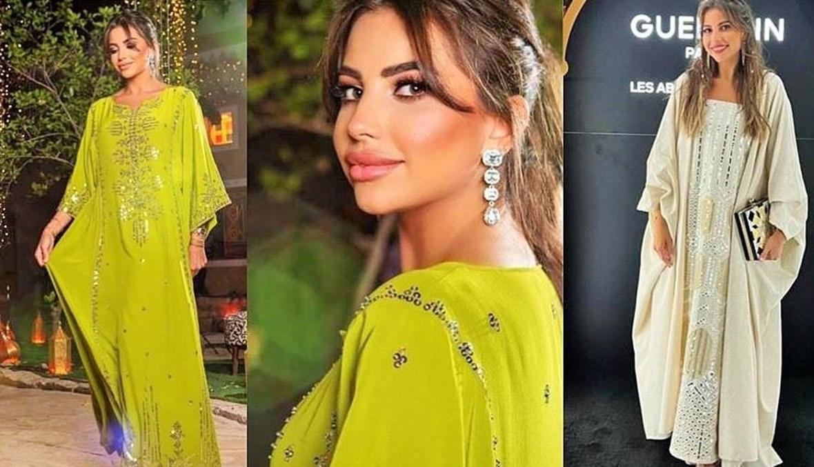 الإعلاميّة السّعوديّة سارة مراد بين الأبيض الناصع والأخضر المنعش في رمضان