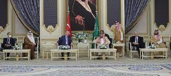الملك سلمان يستقبل الرئيس التركي