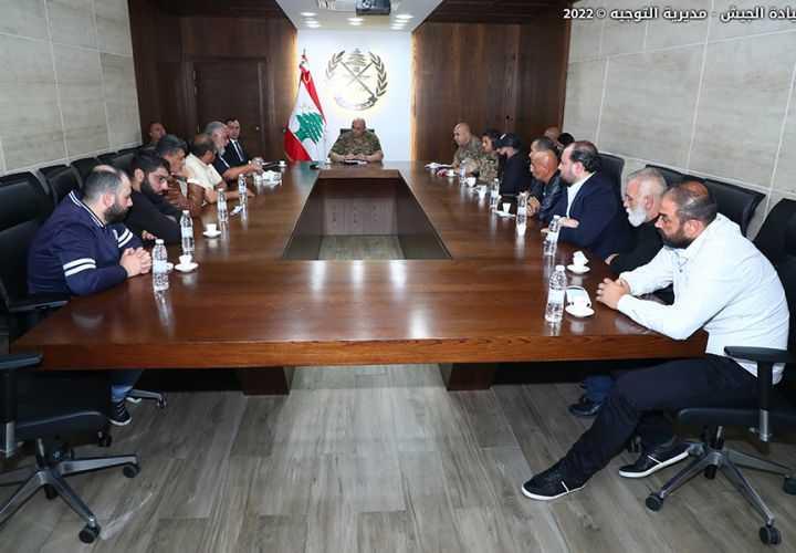 قائد الجيش أمام أهالي ضحايا مركب طرابلس: لا تسمحوا باستغلال القضية والتحقيق يستكمل