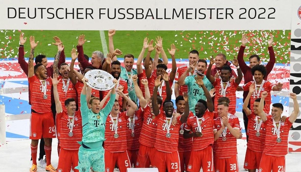 بالصور: بايرن ميونيخ يتسلّم درع الدوري الألماني