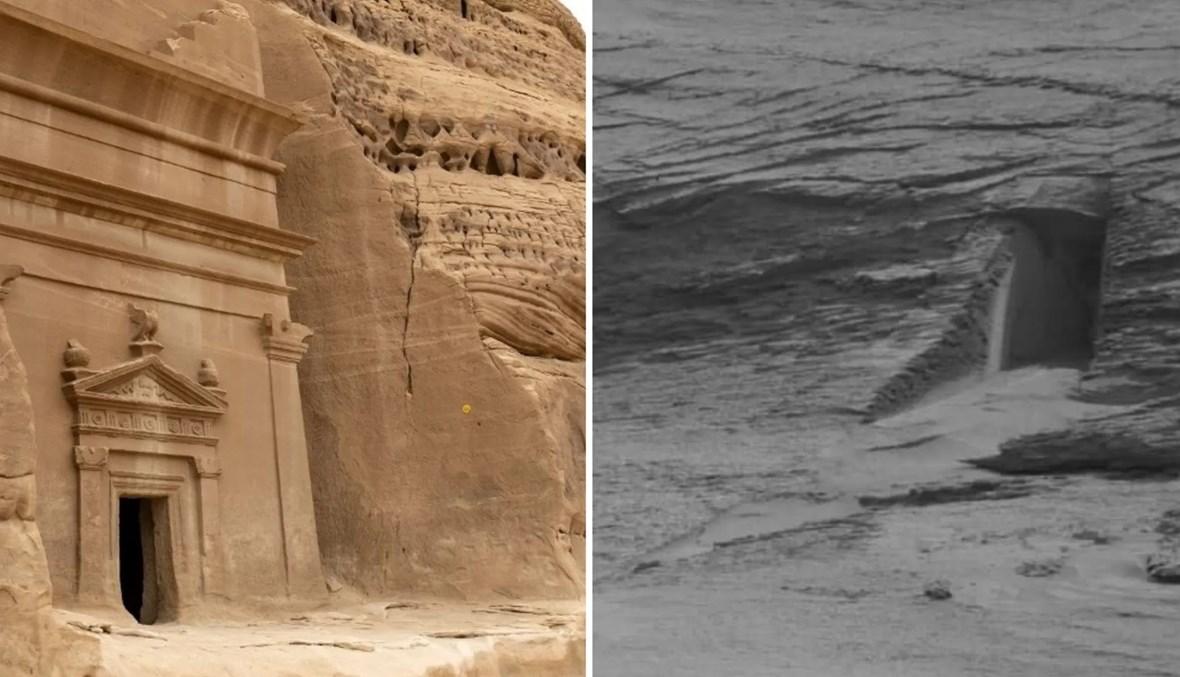 صورة لـ"ناسا" تحيّر العلماء... بوابة "غامضة" على المريخ تشبه آثار مدائن صالح في السعودية