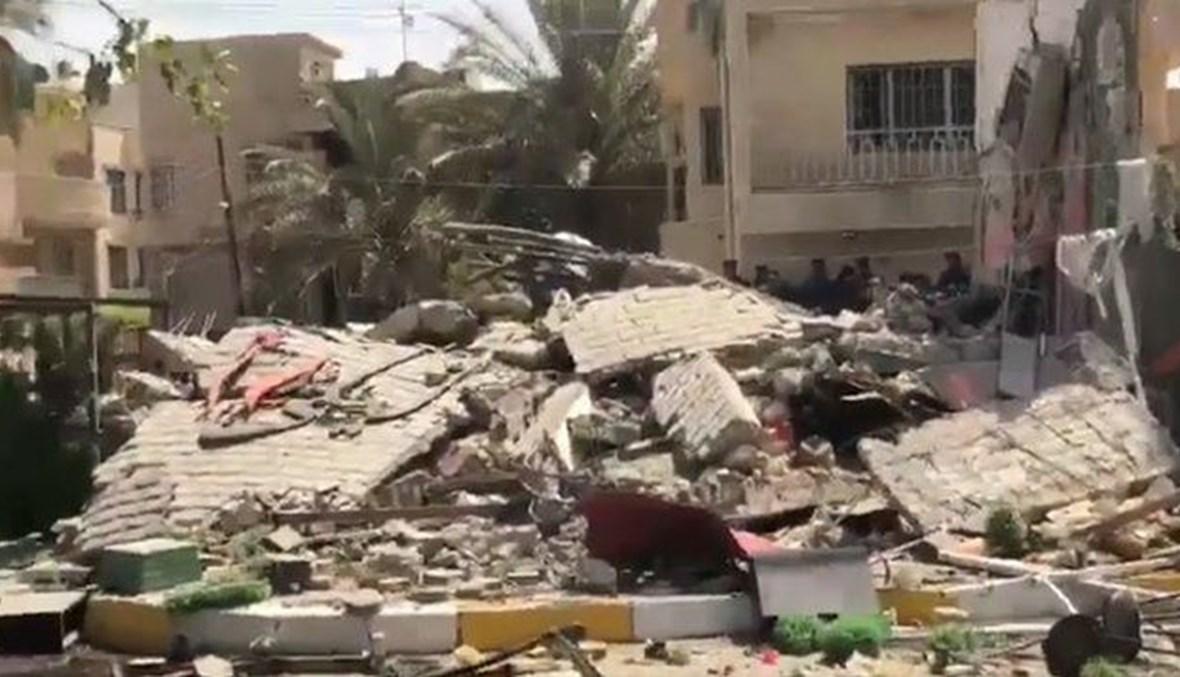 انهيار مطعم وسط بغداد... والدفاع المدني يبحث عن محاصرين تحت الأنقاض
