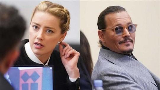 جلسات المحكمة بين جوني ديب وآمبر هيرد تنتهي لصالحه... وعناق!