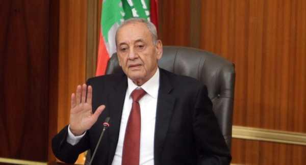 نبيه بري رئيسا للمجلس بـ65 صوتا و40 ورقة ملغاة و23 ورقة بيضاء