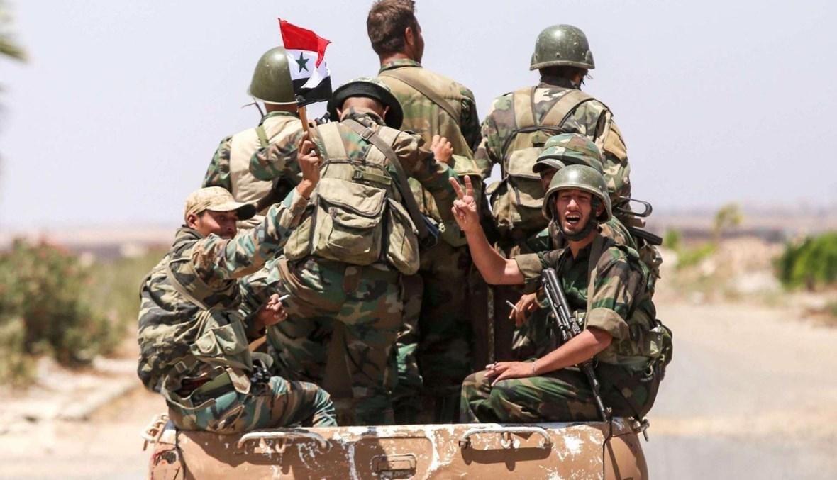 إصابة 6 جنود سوريين بانفجار عبوة ناسفة قرب درعا