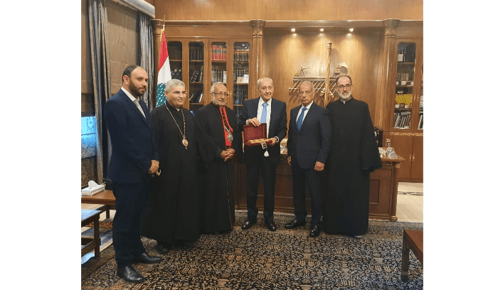برّي بحث مع سلام الأوضاع الاقتصادية والتقى سفير مصر وكاثوليكوس الأرمن