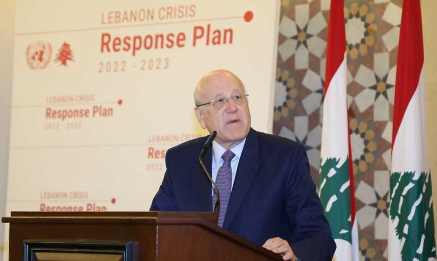 ميقاتي يدعو "المجتمع الدولي الى التعاون مع لبنان لاعادة النازحين... وإلا"!