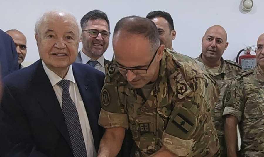 أبوغزاله افتتح محطة معرفة في كلية فؤاد شهاب لقيادة الأركان
