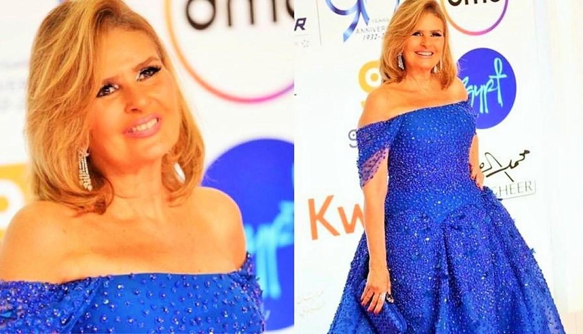 يسرا تختتم مهرجان القاهرة السّينمائي بفستان من رامي قاضي