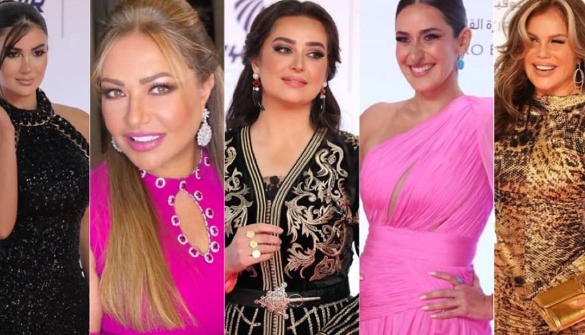 نجمات السّينما المصريّة بأرقى التّصاميم في الحفل الختامي لمهرجان القاهرة السّينمائي