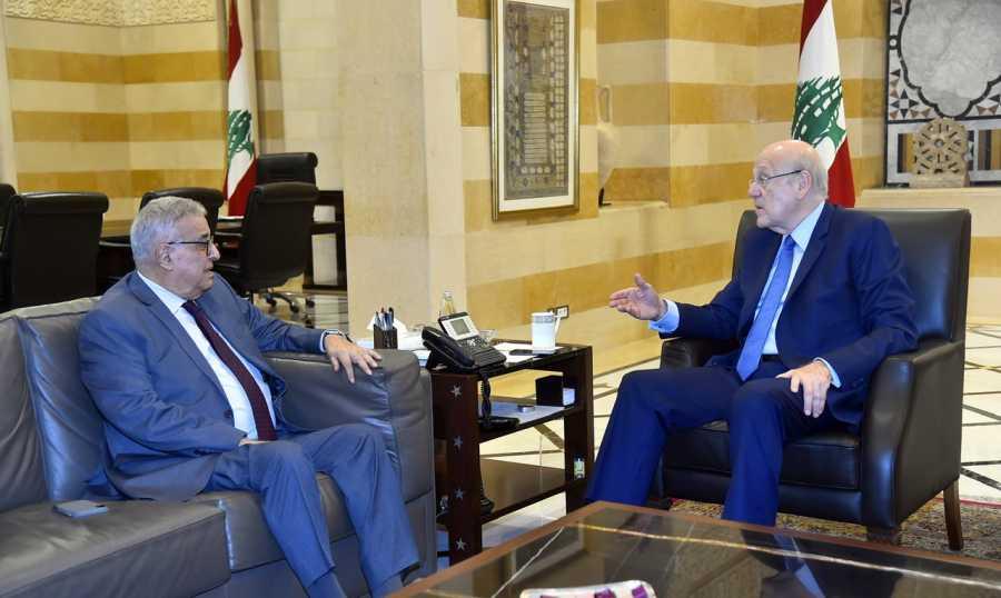 الرئيس ميقاتي يطلع من وزير الخارجية عبدالله  بو حبيب على نتائج مؤتمري فاس واسبانيا