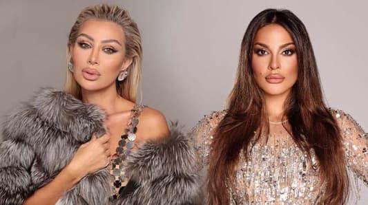 مايا دياب ونادين نجيم في "صورة" من الطائرة