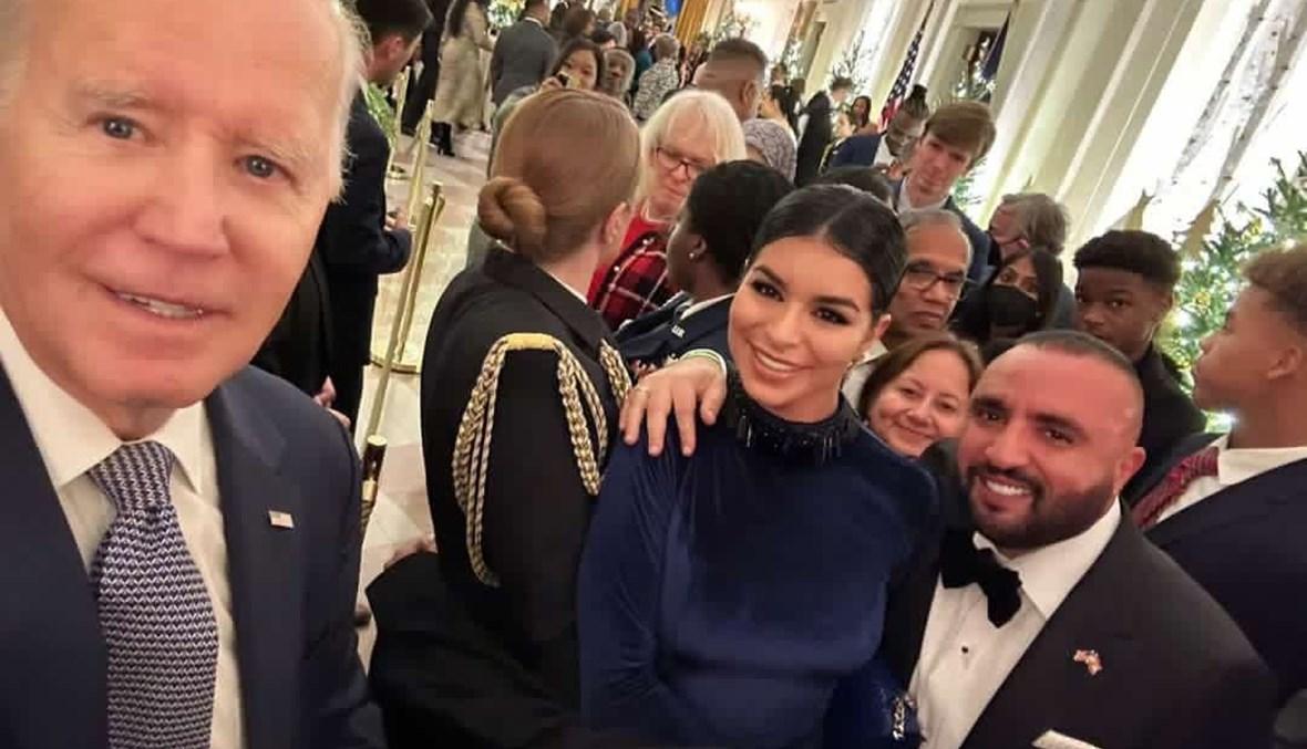 ريما فقيه ووسيم صليبي في البيت الأبيض... و"سيلفي" مع بايدن