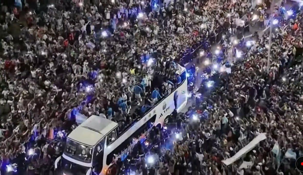  استقبال مهيب لمنتخب الأرجنتين في بوينس آيرس